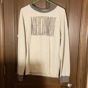 Men’s Gray Abercrombie Crewneck Sweater